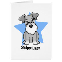 Kawaii SternSchnauzer Grußkarten