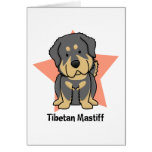 Kawaii Sterntibetanischer Mastiff Grußkarten