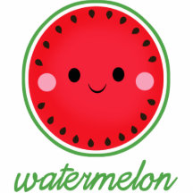 Kawaii Wassermelone Photoausschnitt
