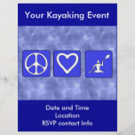 Kayaking FriedensLiebe Individuelle Flyer