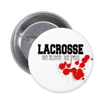 Kein Blut kein regelwidriges Lacrosse-Geschenk Anstecknadelbuttons