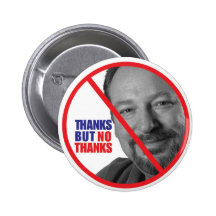 "Kein Dank" Rick Waren Anstecknadelbuttons