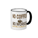 Kein Kaffee kein Workee medizinischer Kodierer Kaffeetasse