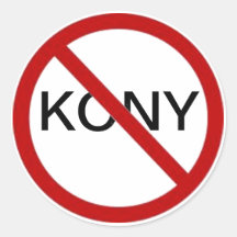 Kein Kony Aufkleber