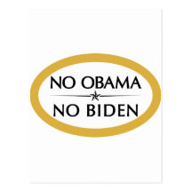 KEIN OBAMA KEIN BIDEN POSTKARTE