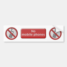 KEIN TELEFON-ZONE Zeichen - Autoaufkleber