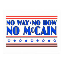 Keine keine Weise wie kein McCain Postkarte