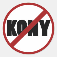 Keine Kony Aufkleber