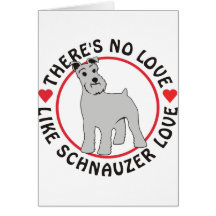 Keine Liebe mögen Schnauzer Liebe-Natürlich Karte