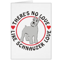 Keine Liebe wie der Schnauzer Liebe-Geerntet Grußkarte