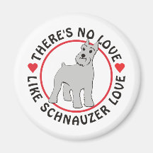 Keine Liebe wie der Schnauzer Liebe-Geerntet Kühlschrankmagnet