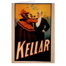 Kellar Vintages Theater Grußkarte