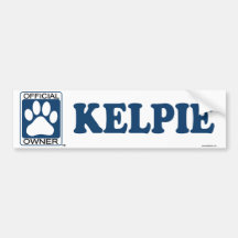 Kelpie-Blau Autoaufkleber