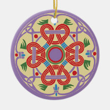 Keltische Knoten-Entwurfs-Verzierung Weihnachtsbaum Ornamente