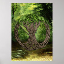Keltischer Baum des Lebens Poster