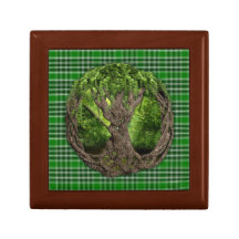 Keltischer Baum und alte Clan MacDonald Inseln Modeschmuckschachteln