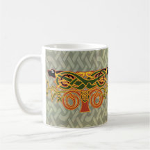 Keltischer Becher des Mastiff-Knoten-2 Tasse