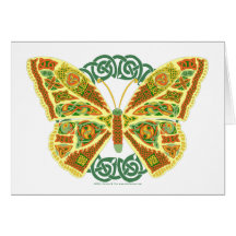 Keltischer Schmetterling Grußkarte