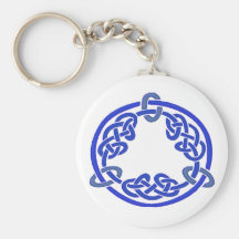 Keltisches Blau des Knoten-7 Schlüsselbänder