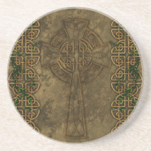 Keltisches Kreuz und keltische Knoten Bierdeckel