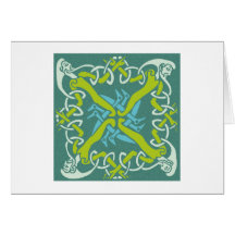 keltisches Quadrat celtic square Grußkarte