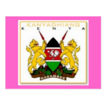 KENIA (STÄDTE) POSTKARTE