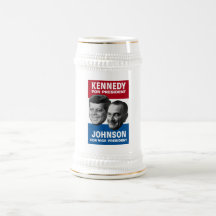 Kennedy- und Johnsonwahl-Plakat 1960 Haferl