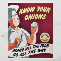 Kennen Sie Ihre Zwiebeln Bedruckte Flyer
