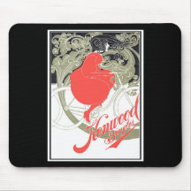 Kenwood fährt Kunst Nouveau rad Mousepad