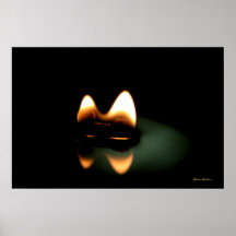 Kerzen-Flamme Posterdrucke
