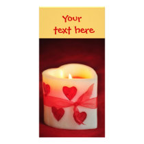Kerzen-Herz-Valentinstag-Karte fotokarten