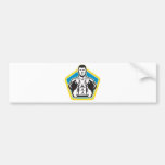 Kettlebell Übungs-Gewichts-Ausbildung Retro Autosticker