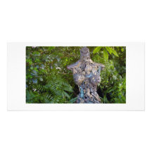 Key West arbeiten Skulptur-Foto-Karte im Garten Bild Karte