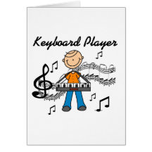 Keyboarder-T-Shirts und Geschenke Grußkarte