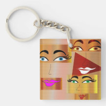 Keychain [Doppeltes versah] mit Seiten Schlüsselanhängern
