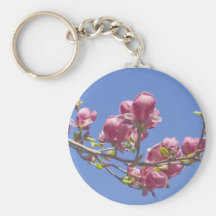 Keychain, "Magnolien-Niederlassung " Schlüsselbänder