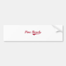 Kiefern-Strand-New-Jersey klassischer Entwurf Autosticker