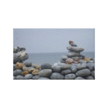 Kiesel-Felsen Leinwanddruck