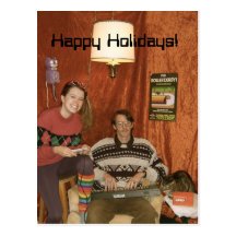Kim u. Josh Weihnachtskarte Postkarte