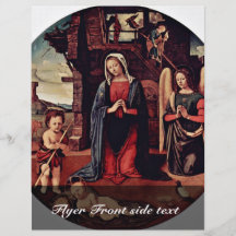 Kind Johannes Marys Christus das Baptist-Knien Flyerbedruckung
