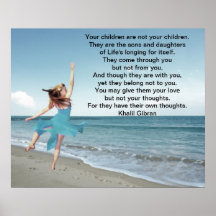 Kinder durch Kahlil Gibran Posterdruck