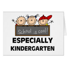 Kindergarten-Schule ist cool Grußkarte