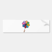 Kinderhand, die einen Pinwheel hält Autosticker