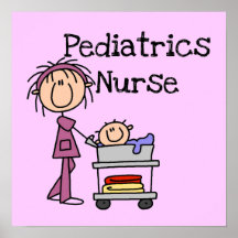 Kinderheilkunde-Krankenschwester-T-Shirts und Gesc Posterdrucke