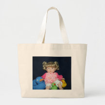 Kinders-Puppe mit Enten-Tasche