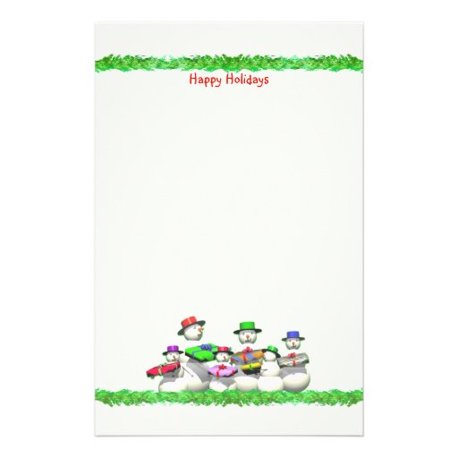 Kinderschnee-Leute-Weihnachten Büropapier