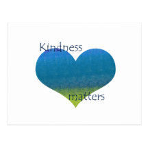Kindness Matters Heart Postcard