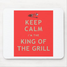 King of the Grill - Red Mouse Pads