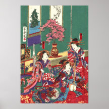 Kinpeiro New Yoshiwara 1871 Left Print