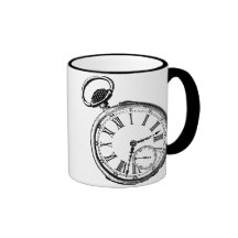 Kippen von Uhr-Taschen-Uhr-GesichtTimepiece Tasse